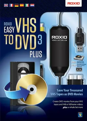 Front. Roxio - Easy VHS to DVD 3 Plus.