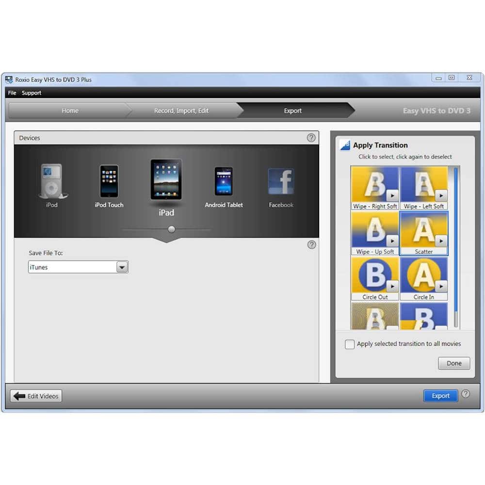 Alt View 15. Roxio - Easy VHS to DVD 3 Plus.