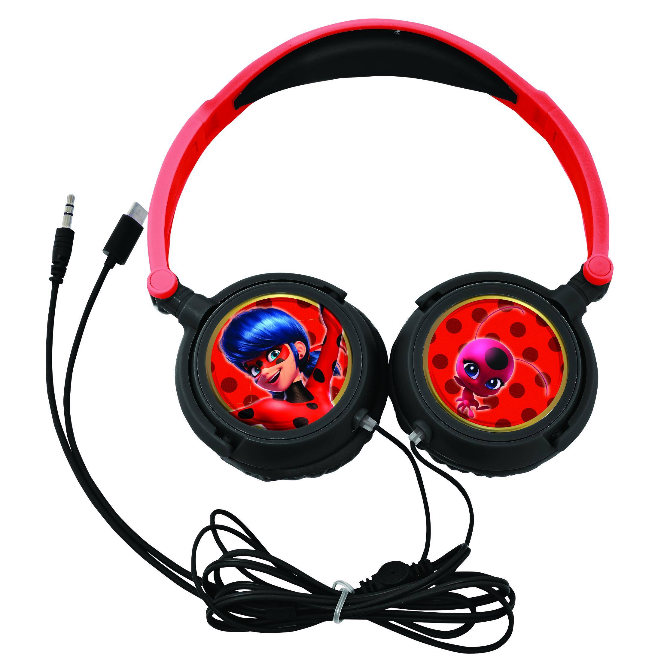 Alt View 10. Lexibook - Miraculous Stereo Wired Foldable Headphone with Safe Volume Limitation.