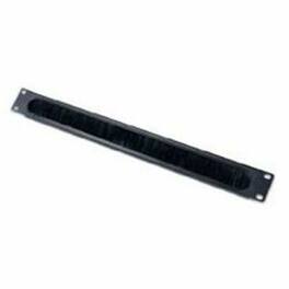 APC - Horizontal Cable Organizer 1U w/brush strip - Rack Cable Guide - Black - 1U Rack Height - 1 Each