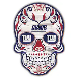 Fan Creations - New York Giants 12'' Sugar Skull Sign - Multicolor