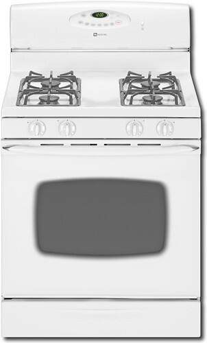 Front Standard. Maytag - 30" Self-Cleaning Freestanding Gas Range - White.
