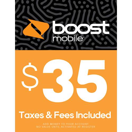 Best Buy: Boost Mobile Re-Boost $35 Prepaid Phone Card BBY BOOST MOBILE 35