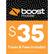 Front. Boost Mobile - Re-Boost $35 Prepaid Phone Card.