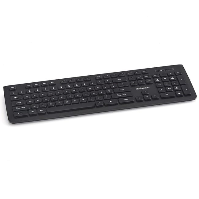 Verbatim - Wireless Slim Keyboard - Wireless Connectivity - RF - USB Type A Interface - Computer - PC, Windows, Mac OS - Unknown