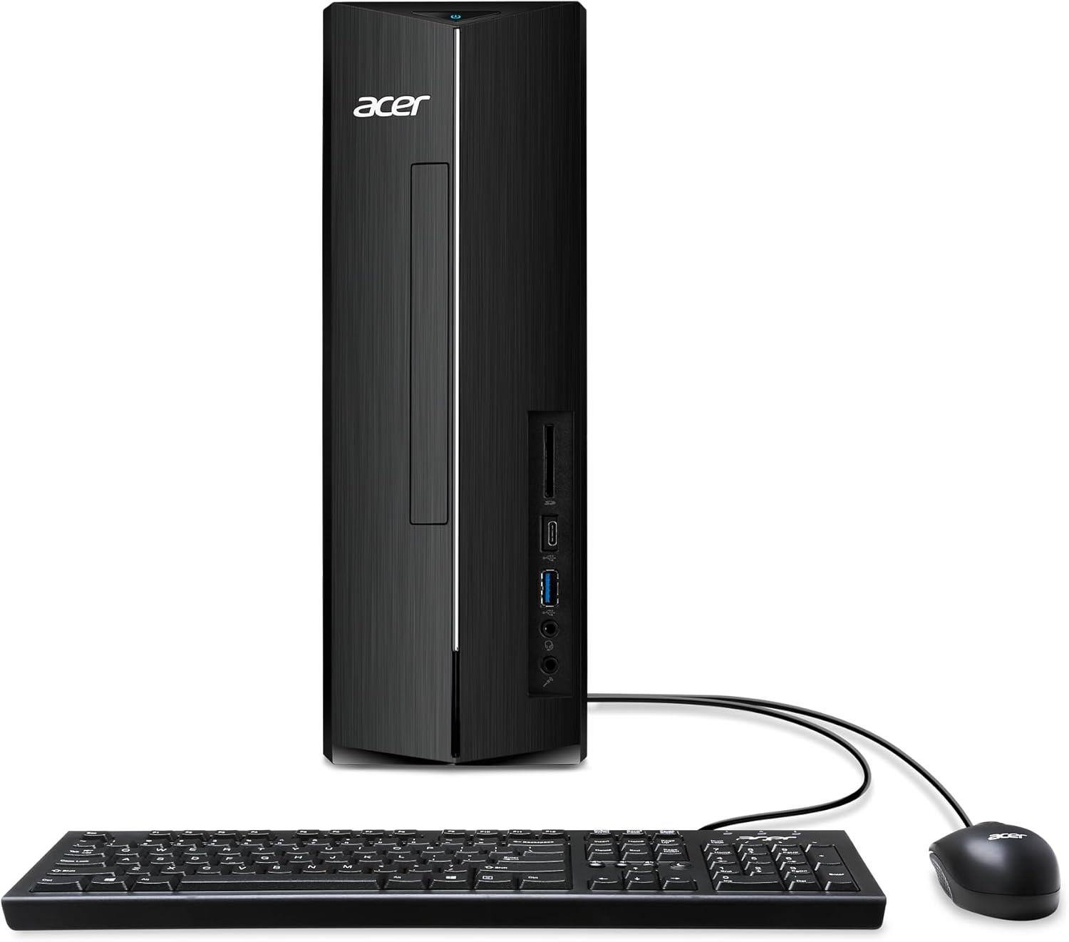 Front. Acer - Aspire XC Desktop Intel Core i5-13400 Intel UHD Graphics 8GB RAM 512GB SSD.