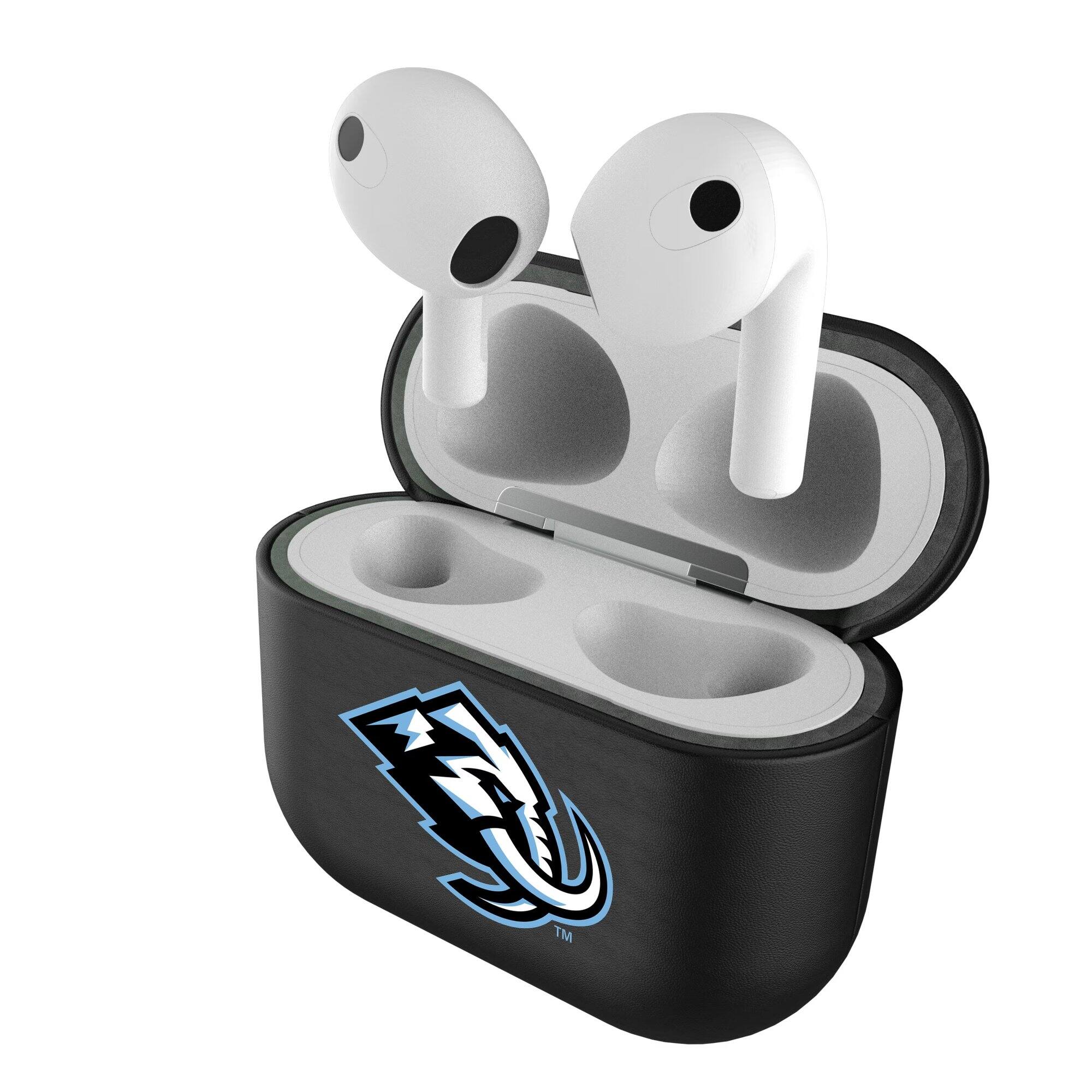 Alt View 1. Keyscaper - Utah Mammoth Utah Mammoth Insignia 3rd Generation AirPods Case Cover - Black.