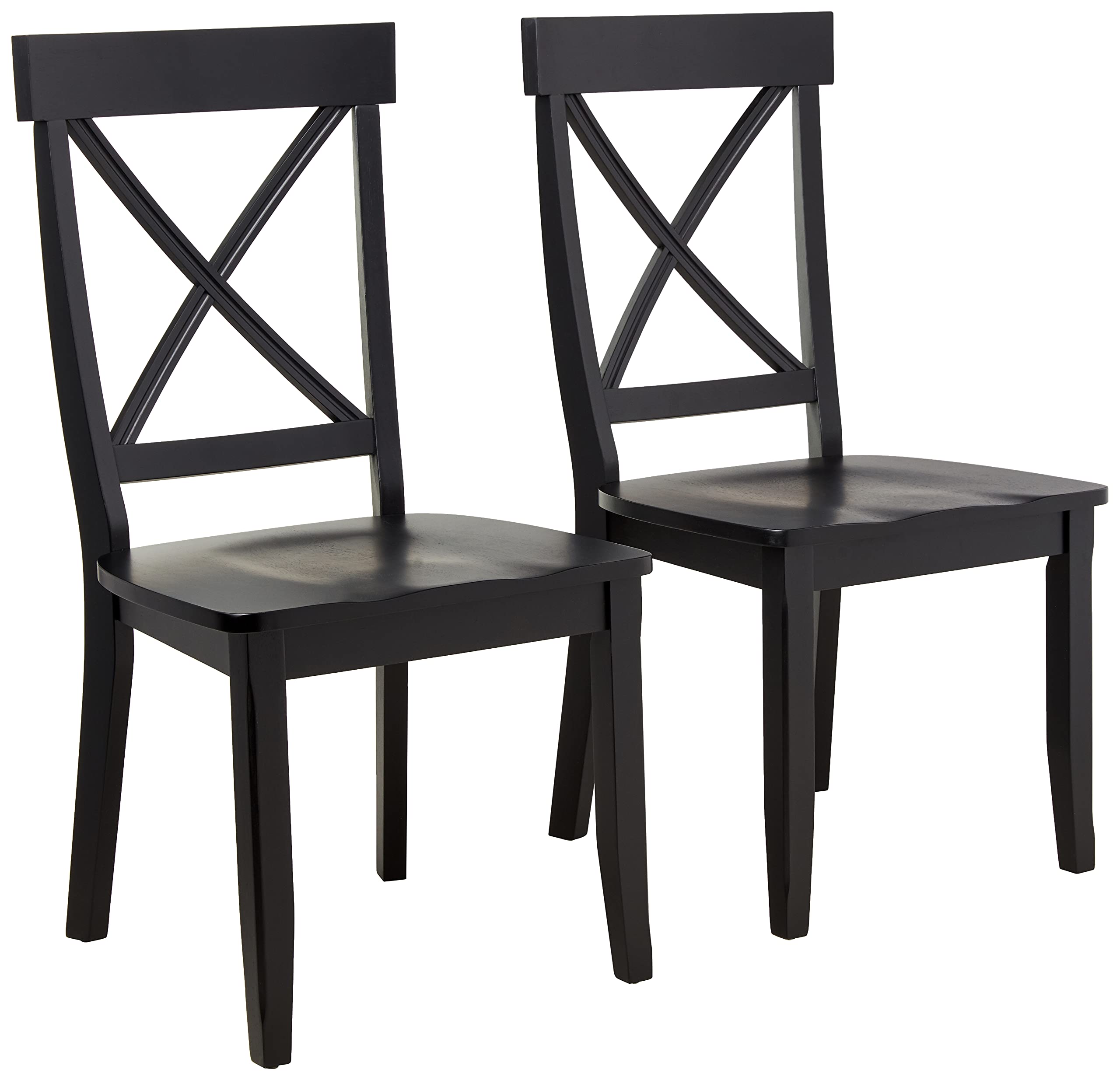 JETRANSPORT - Blair Dining Chairs Set Of 2 Set includes two dining chairs.Hardwood is incredibly strong, easy to cl - Black