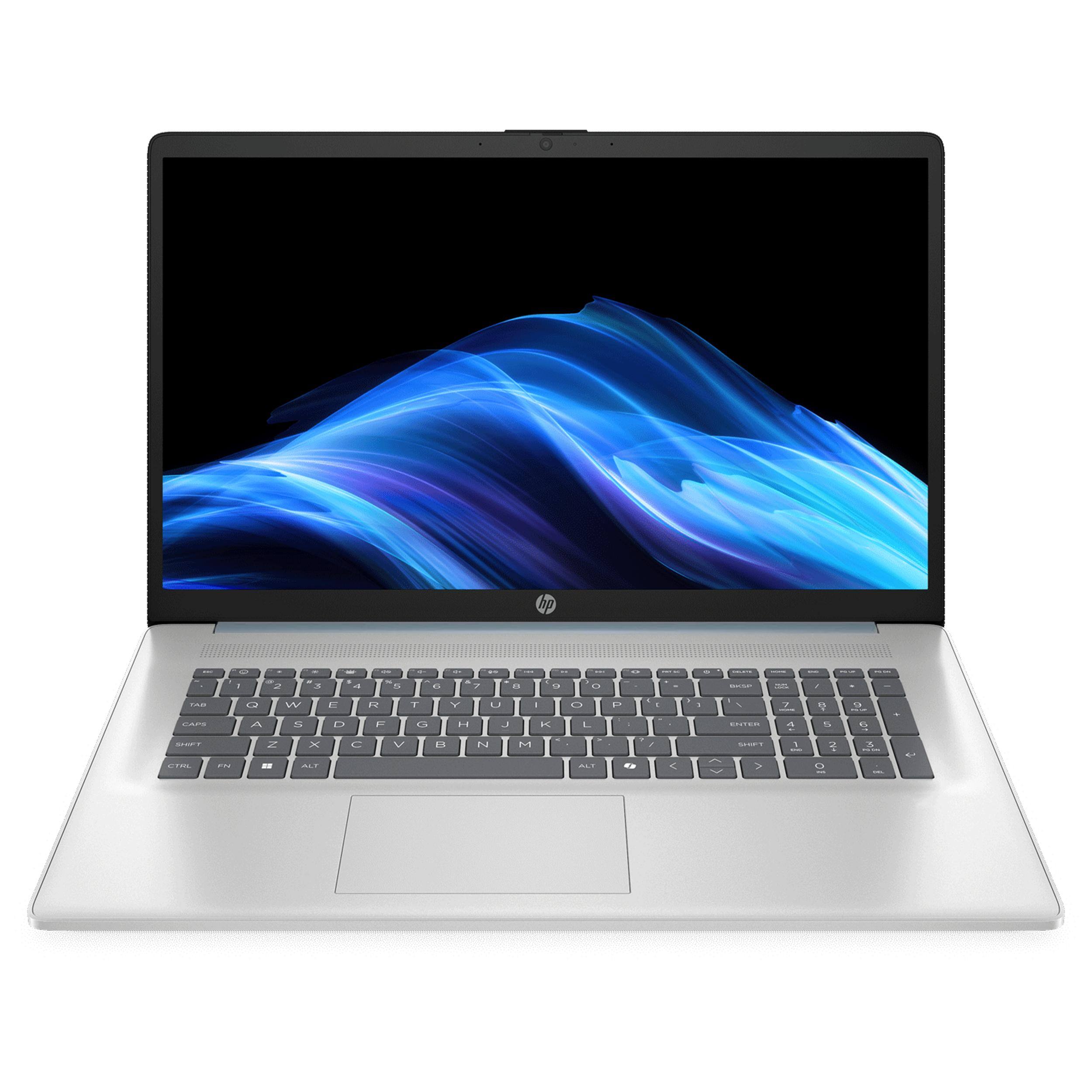 Alt View 2. HP - HP 17.3" HD+ Touchscreen Laptop,Intel Ultra 7 255U,16GB DDR4,256GB SSD+1TB Dock Set,Backlit Keyboard,Win 11 Pro,Blue - Blue.