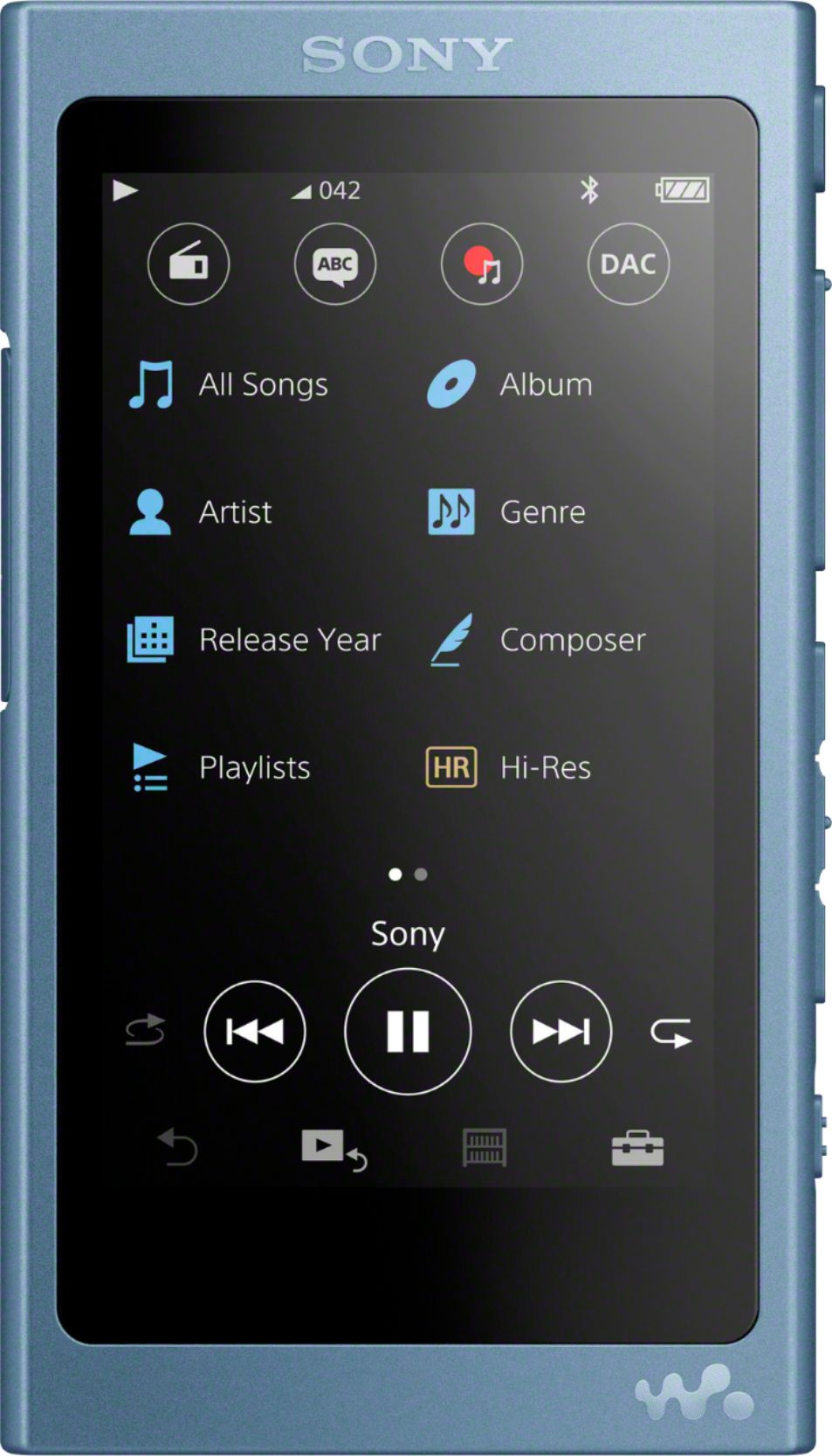 Best Buy: Sony Walkman Hi-Res NW-A45 16GB* MP3 Player Moonlight 