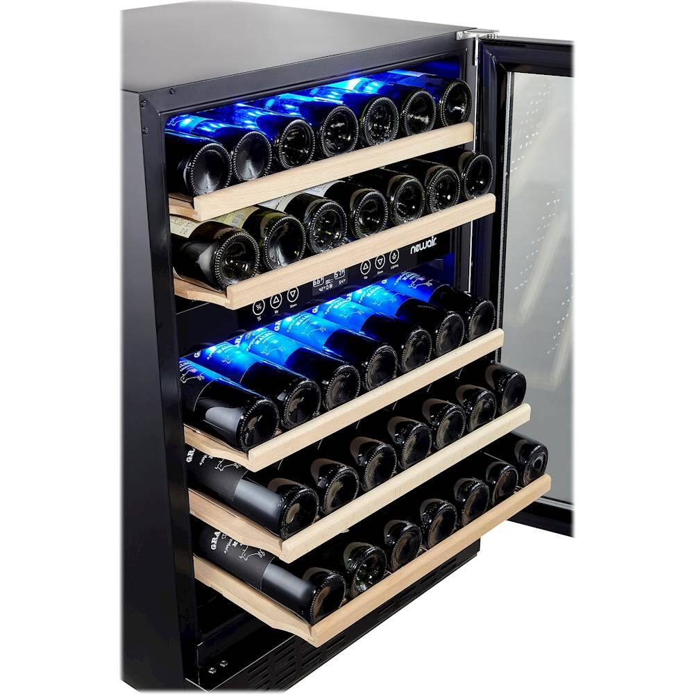 Customer Reviews: Newair 46-bottle Dual Zone Wine Cooler Black 