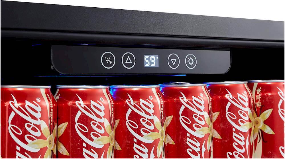 Alt View 13. NewAir - 177-Can Built-In Beverage Cooler - Black Stainless Steel.