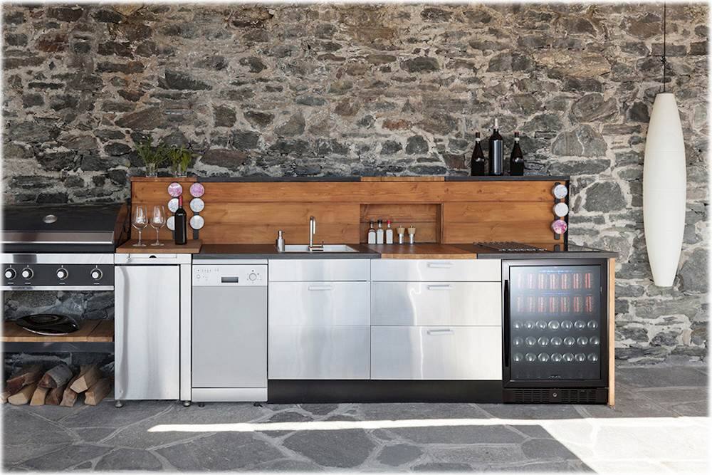 Alt View 14. NewAir - 177-Can Built-In Beverage Cooler - Black Stainless Steel.