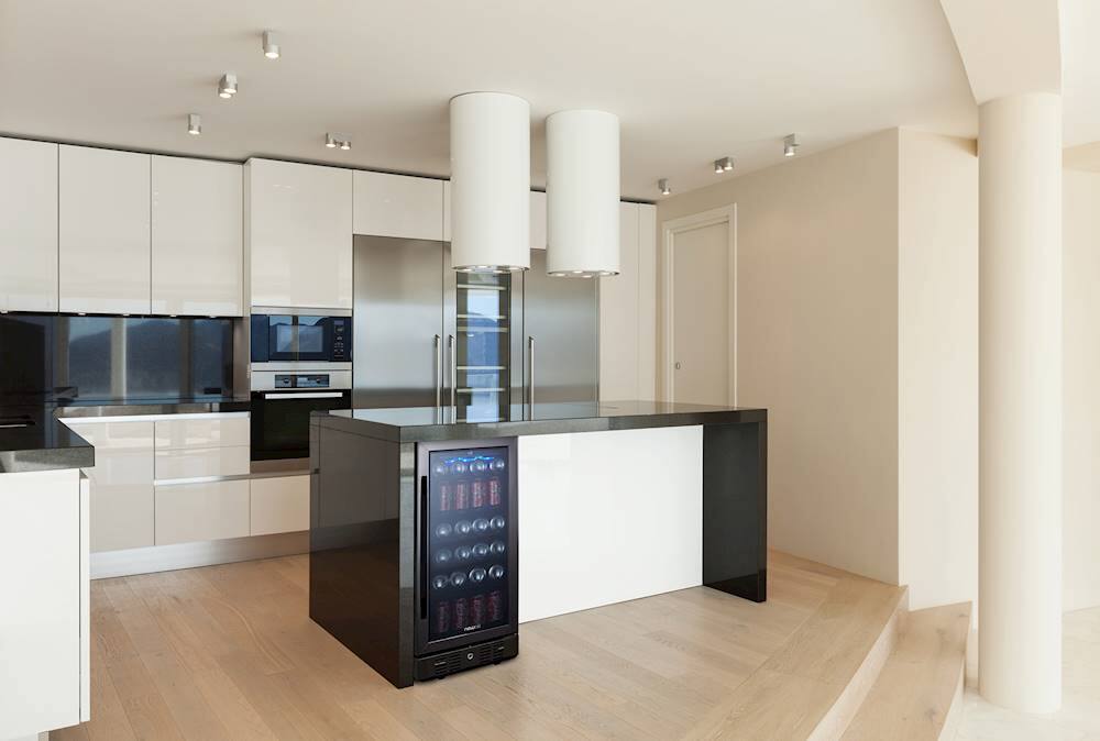 Best Buy NewAir 96Can BuiltIn Beverage Cooler Black Stainless Steel