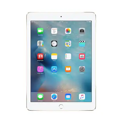 Front. Apple - Certified Refurbished - Apple iPad Air (2nd Generation) (2014) Wi-Fi - 64GB - Gold.