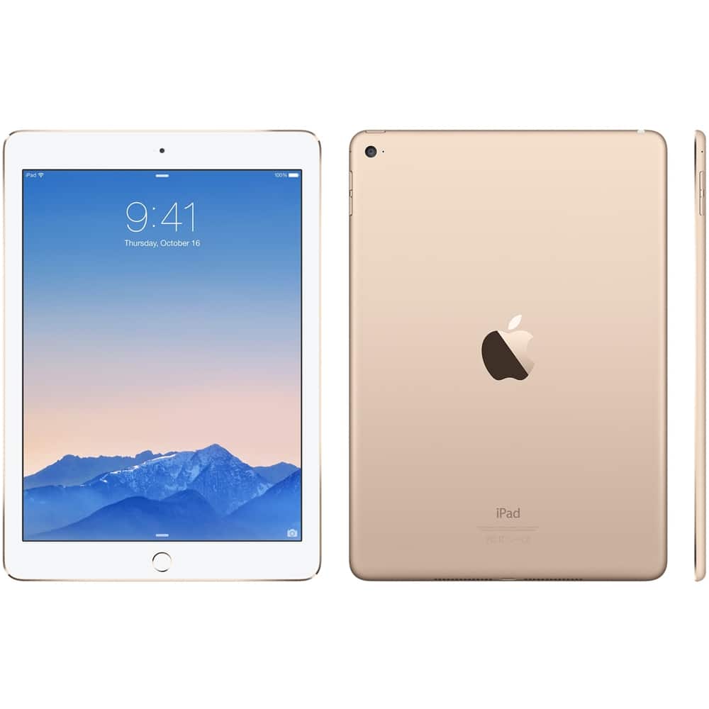 Alt View 11. Apple - Certified Refurbished - Apple iPad Air (2nd Generation) (2014) Wi-Fi - 64GB - Gold.