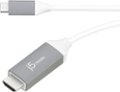 Front Zoom. j5create - USB-C to 4K HDMI Cable - Gray.
