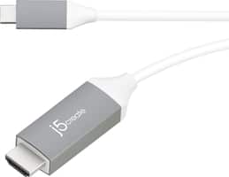 j5create - 6' USB Type C-to-HDMI Cable - Gray - Front_Zoom