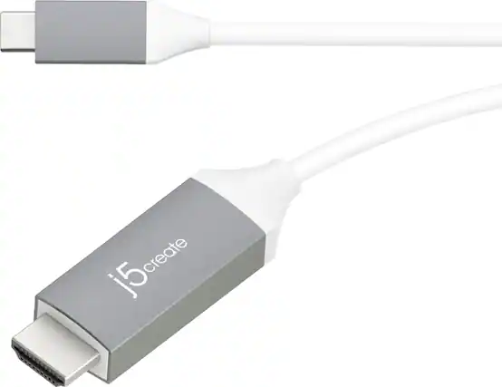 Front. j5create - USB-C to 4K HDMI Cable - Gray.