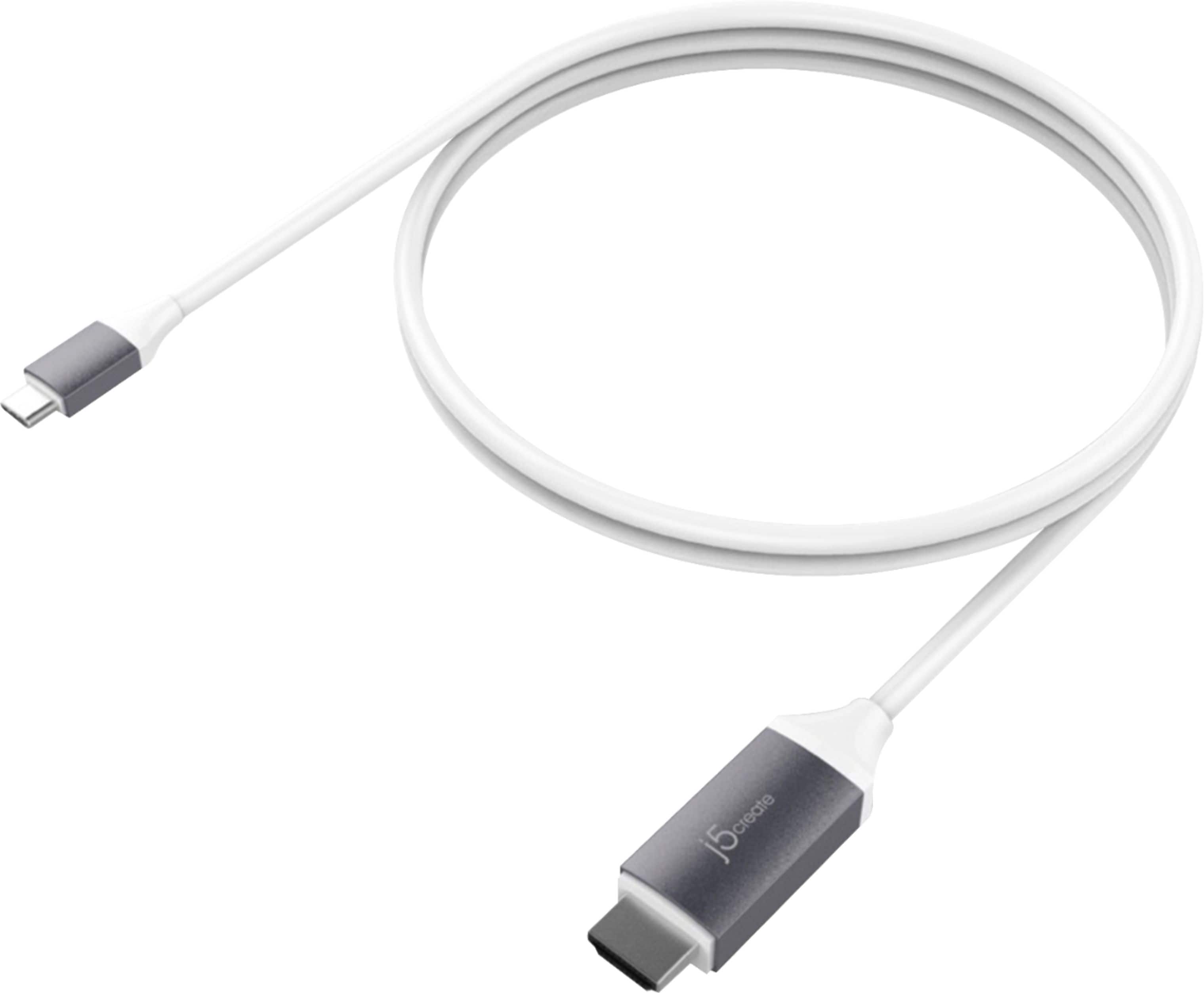 Alt View 12. j5create - USB-C to 4K HDMI Cable - Gray.