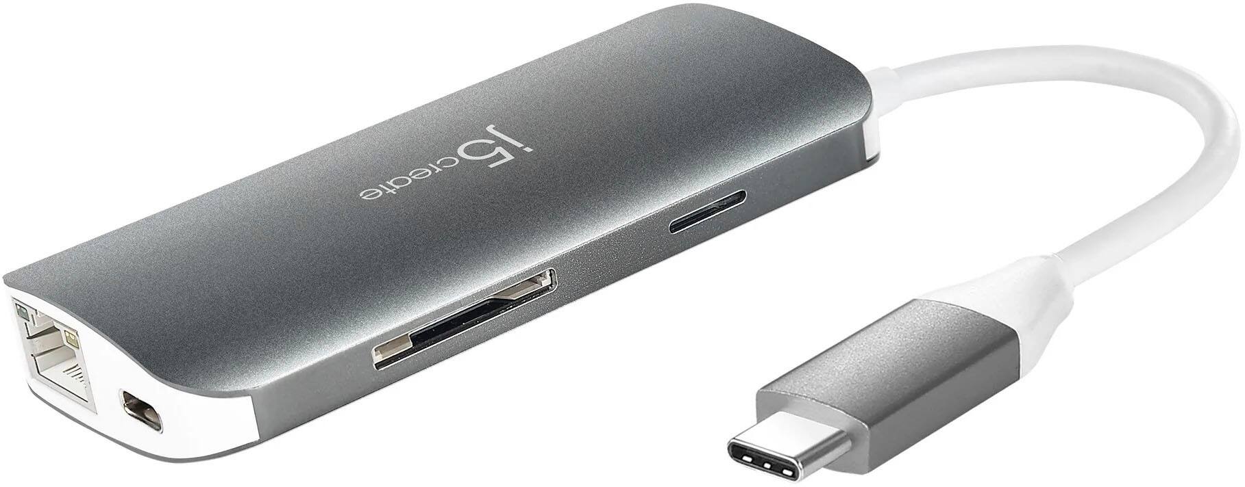 Alt View 12. j5create - USB-C Multi Adapter - silver.
