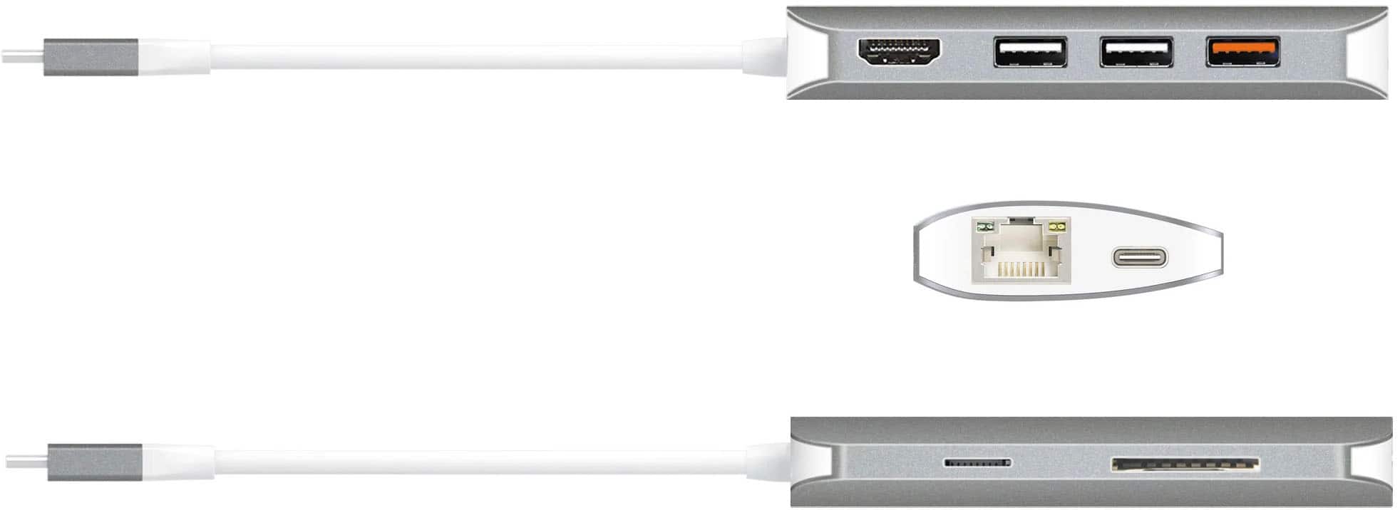 Alt View 13. j5create - USB-C Multi Adapter - silver.