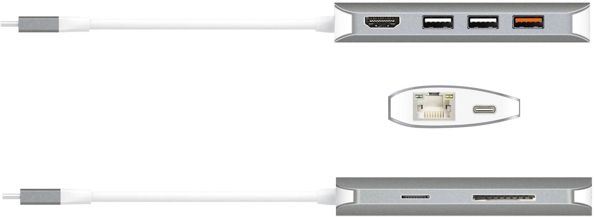 Alt View 13. j5create - USB-C Multi Adapter - silver.