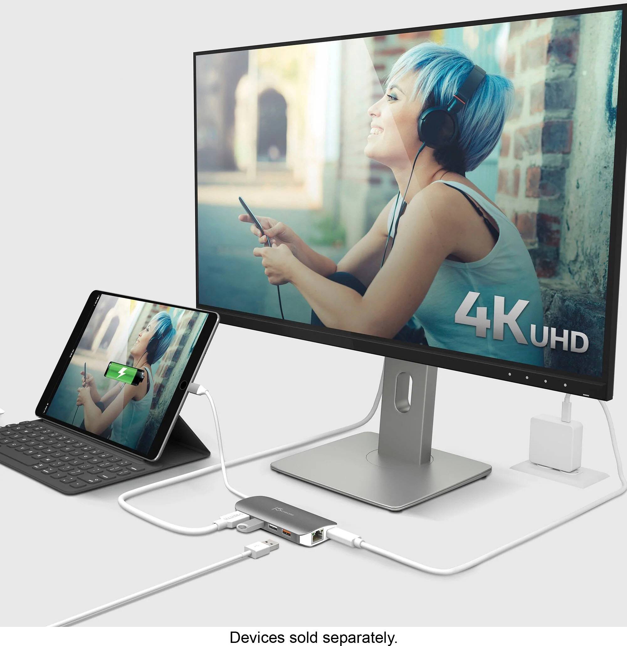 Alt View 17. j5create - USB-C Multi Adapter - silver.