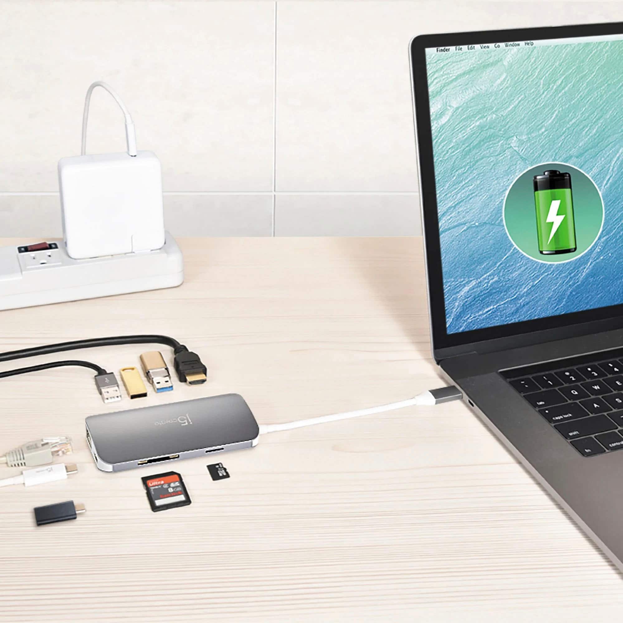 Alt View 18. j5create - USB-C Multi Adapter - silver.