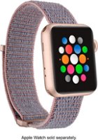 Modal™ - Active Nylon Watch Band for Apple Watch® 38mm, 40mm, 41mm and Apple Watch Series 8 41mm - Pink - Angle_Zoom