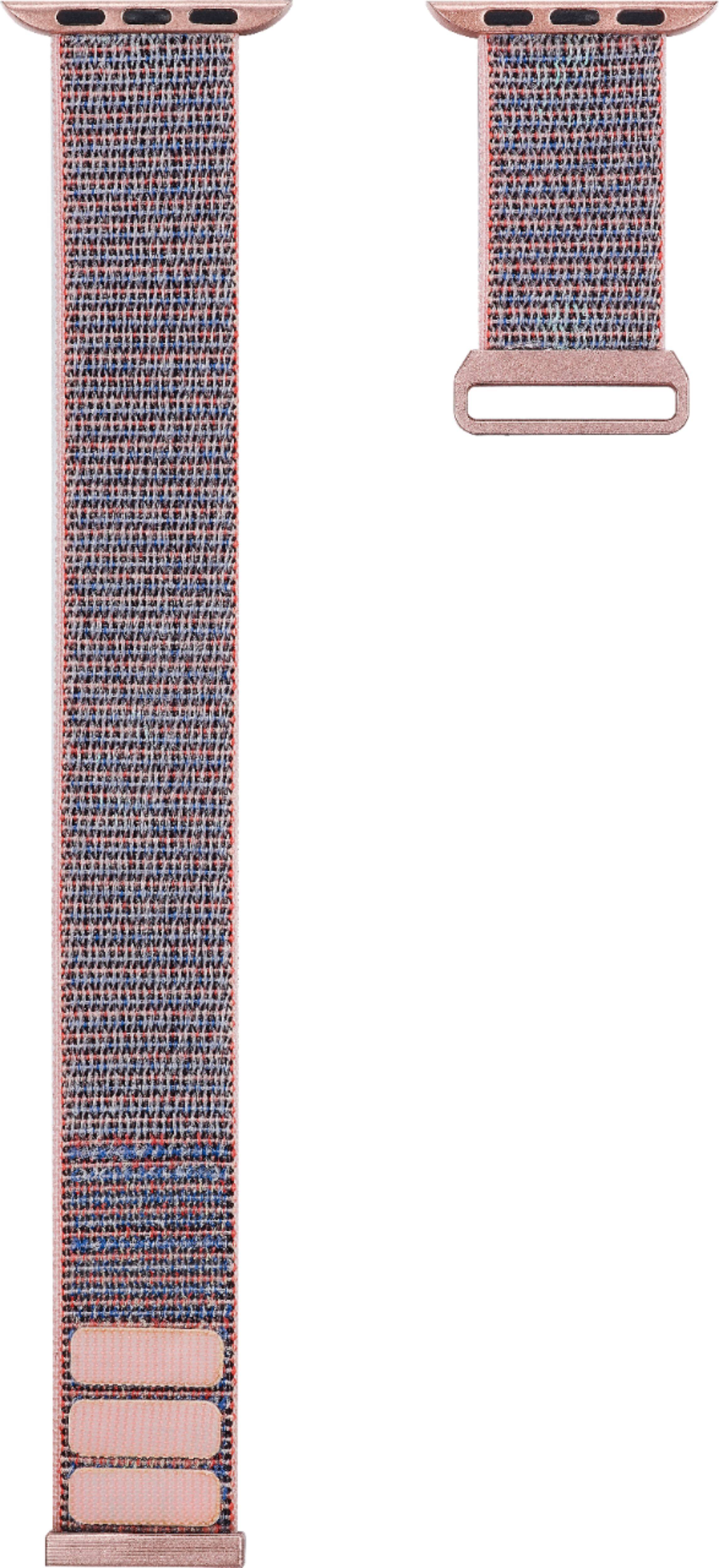 Alt View 13. Modal™ - Active Nylon Watch Band for Apple Watch 38mm, 40mm, 41mm and Apple Watch Series 1-9 - Pink.