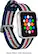 Angle. Modal™ - Woven Nylon Band Stainless Steel Watch Strap for Apple Watch™ 38mm and 40mm - White/Blue/Red.