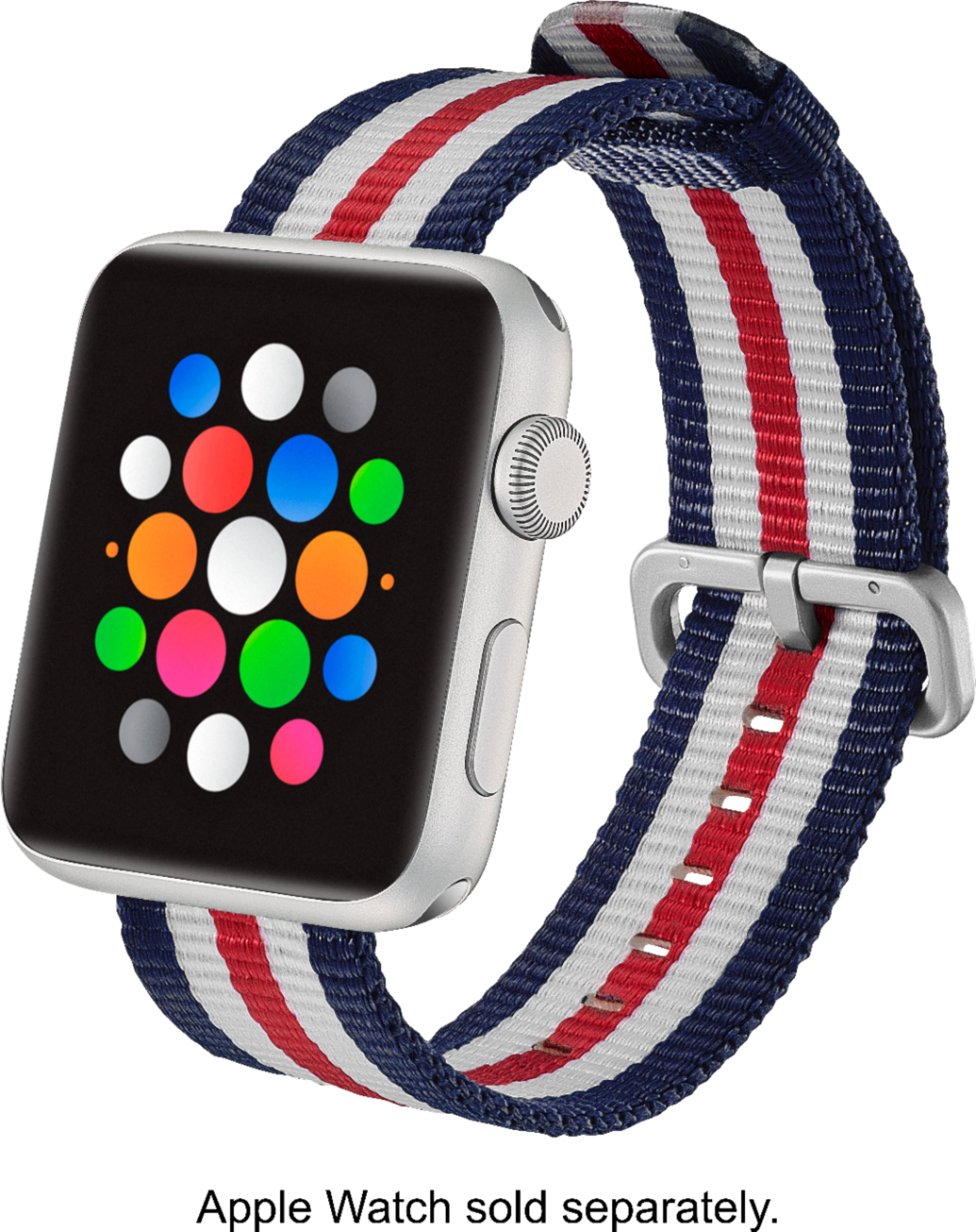 Red white blue 2025 apple watch band