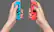 Alt View 12. Nintendo - Geek Squad Certified Refurbished Joy-Con (L/R) Wireless Controllers for Nintendo Switch - Neon Red/Neon Blue.