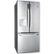 Angle Zoom. LG - 21.8 Cu. Ft. French Door Refrigerator - Stainless steel.