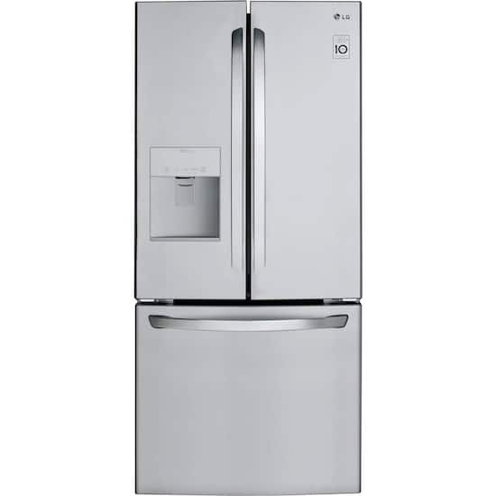 Ge Profile 22 2 Cu Ft Smart French Door Refrigerator With Keurig K Cup In Slate Counter Depth And Energy Star Pye22pmkes The Home Depot