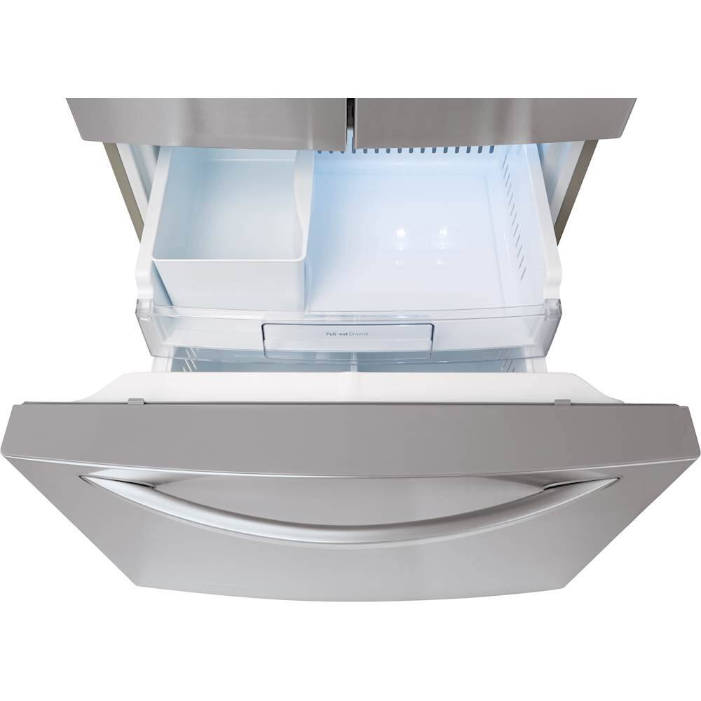 Alt View 13. LG - 21.8 Cu. Ft. French Door Refrigerator with External Water Dispenser - Stainless Steel.