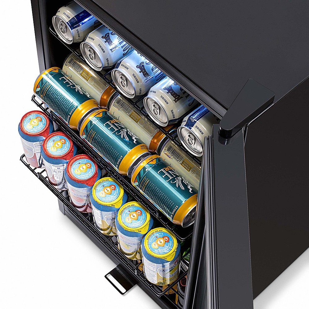 NewAir Prismatic Series 19 in. Single Zone 126 Cans Beverage Cooler with  RGB HexaColor LED Lights, Mini Gaming Fridge in Black NBC126HX00 - The Home  Depot