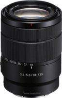 Sony - E 18-135mm f/3.5-5.6 OSS All-in-One Zoom Lens for E-Mount Cameras - Black - Front_Zoom