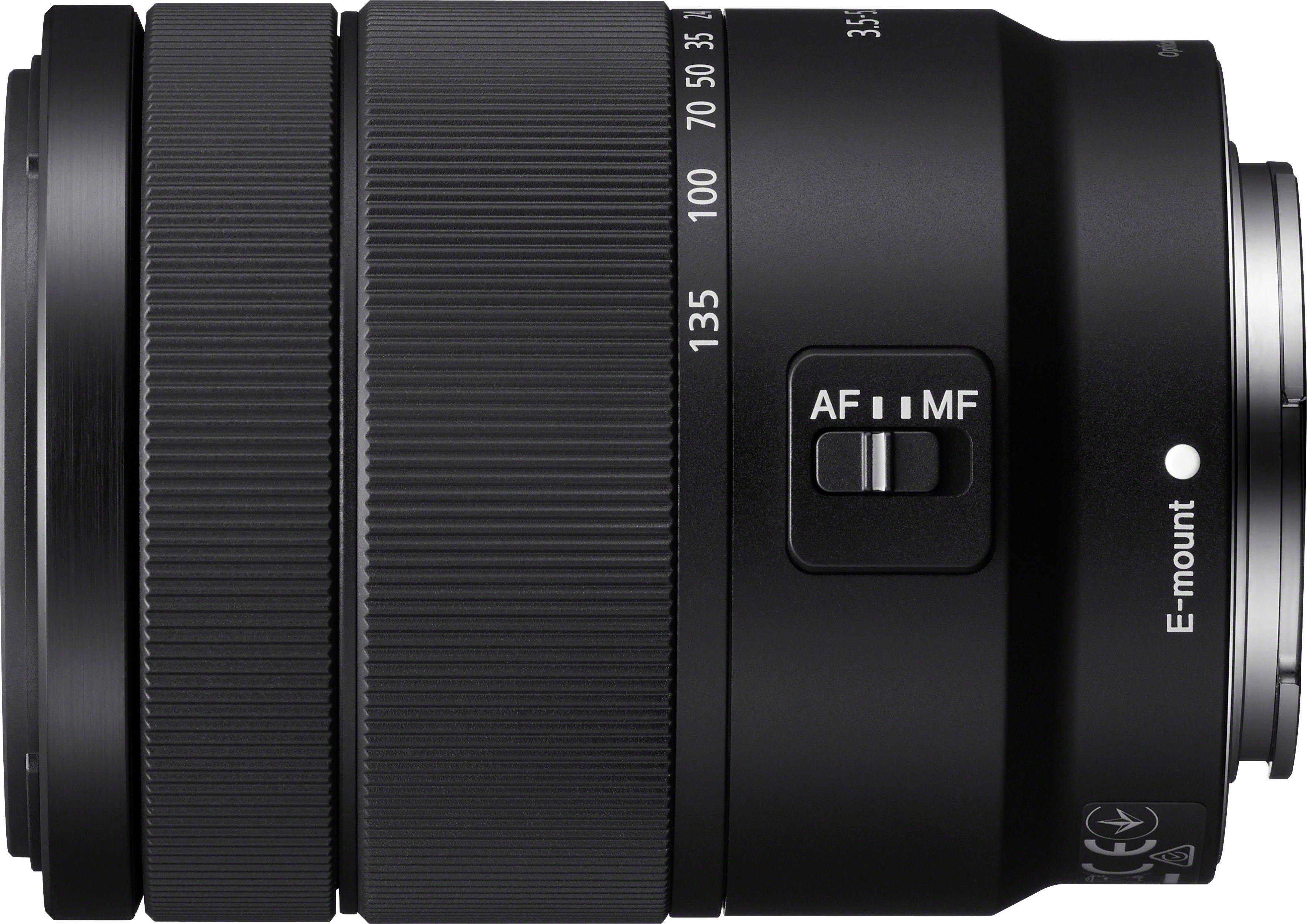 Alt View 12. Sony - E 18-135mm f/3.5-5.6 OSS All-in-One Zoom Lens for E-Mount Cameras - Black.