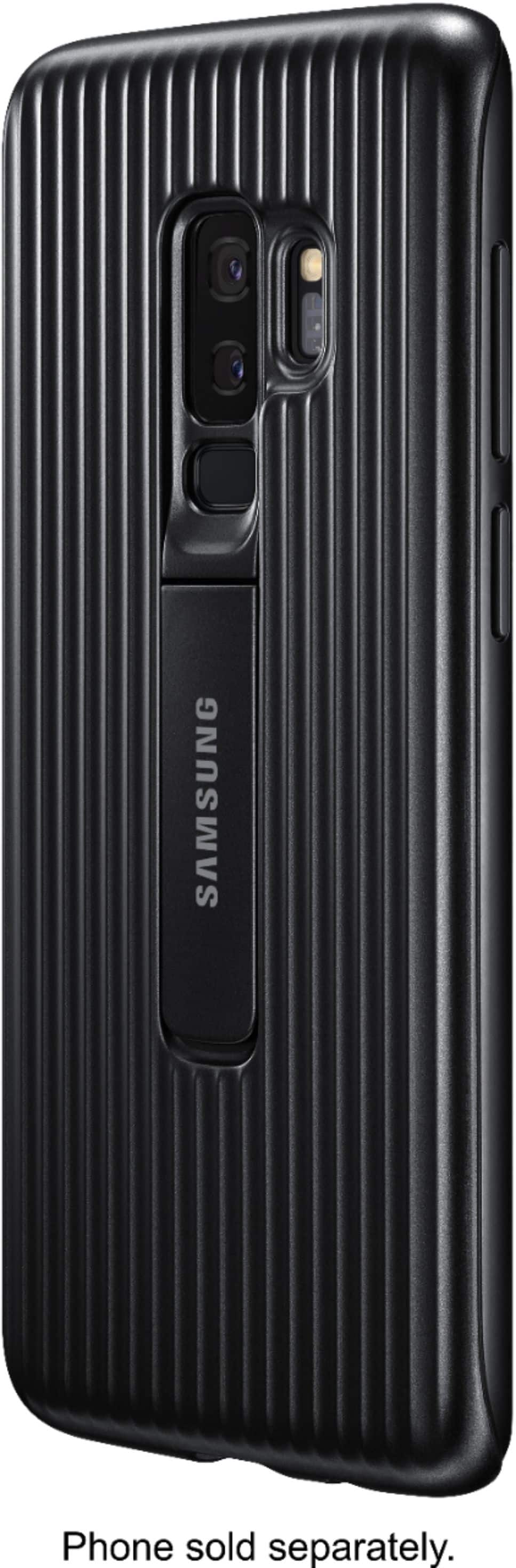 Front. Samsung - Rugged Protective Cover for Samsung Galaxy S9+ - Black.
