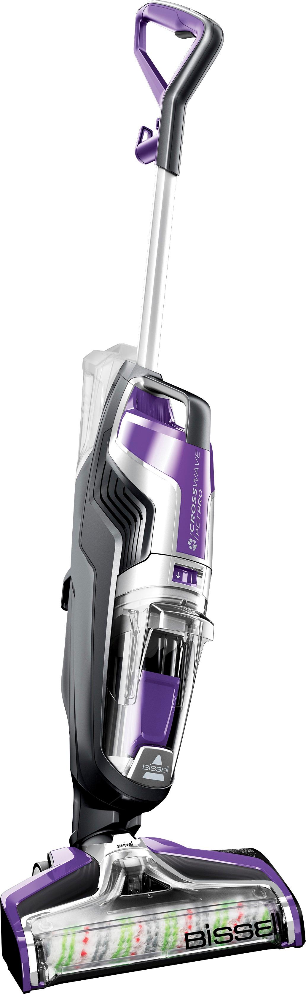 Angle View: BISSELL - CrossWave Pet Pro All-in-One Multi-Surface Cleaner - Grapevine Purple and Sparkle Silver