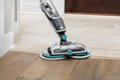 Alt View 11. BISSELL - SpinWave Cordless Powered Mop - Titanium/Electric Blue.