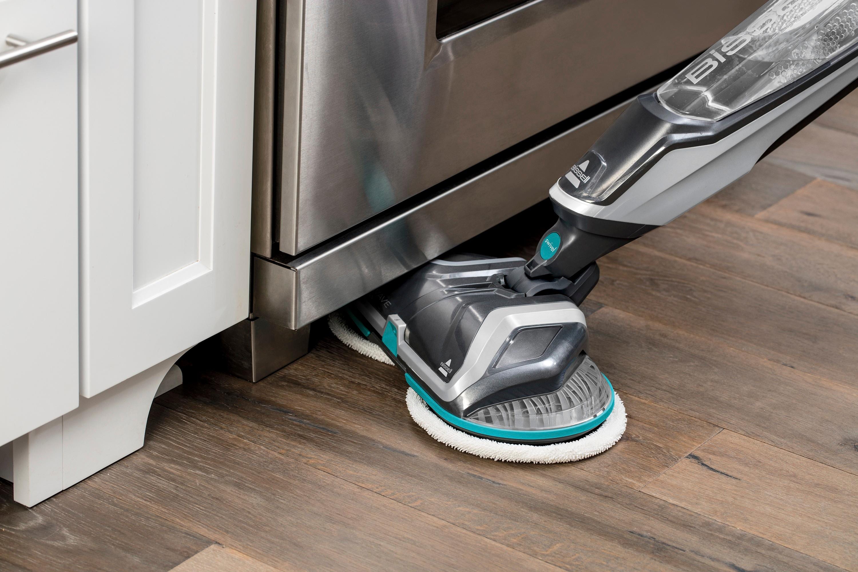 Alt View 12. BISSELL - SpinWave Cordless Powered Mop - Titanium/Electric Blue.