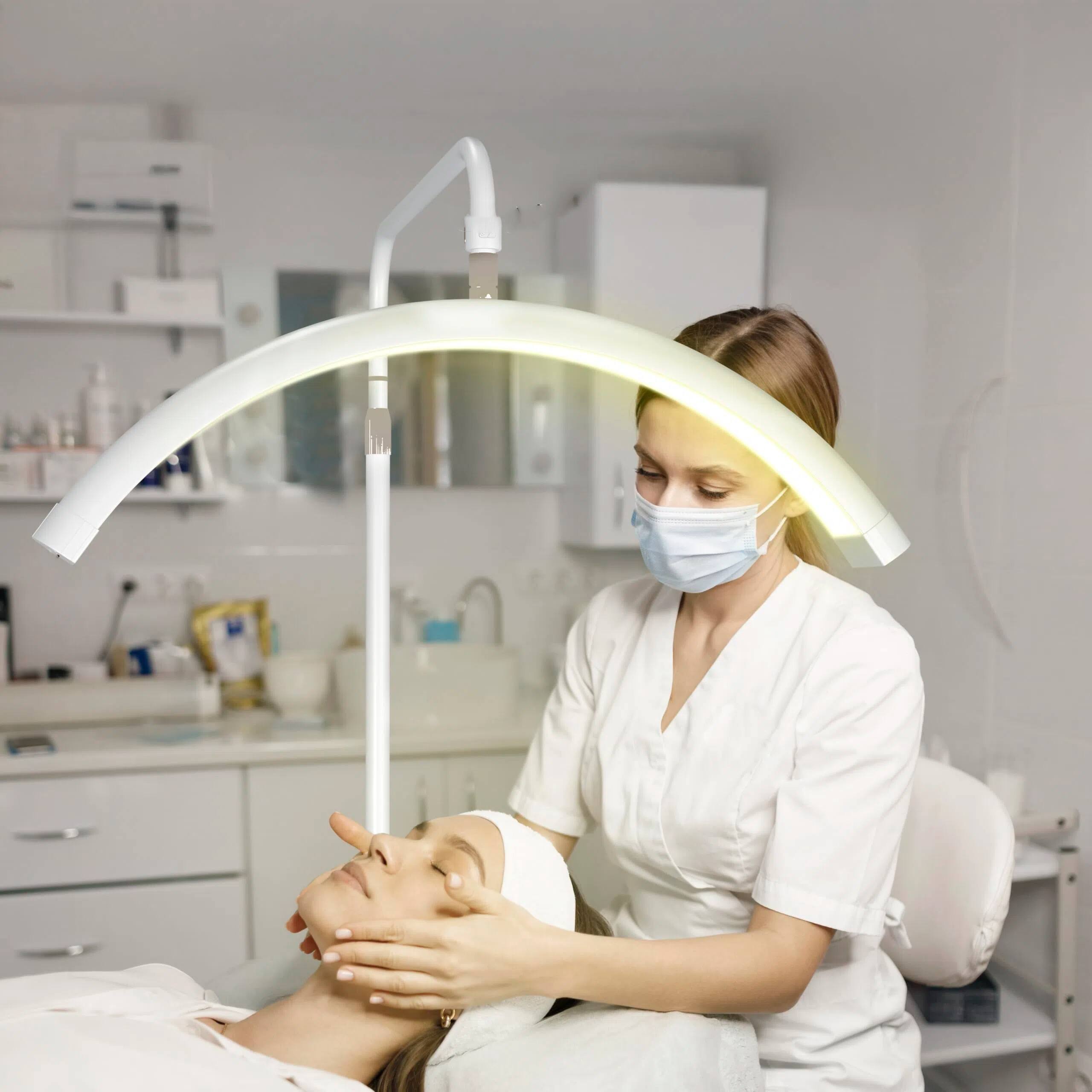 Alt View 7. KEINVE - 29 Inch Eyelash Lamp - Dimmable LED Floor Lamp Lash Light - Rotating Half-Moon Head, Shadowless Lighting - White.