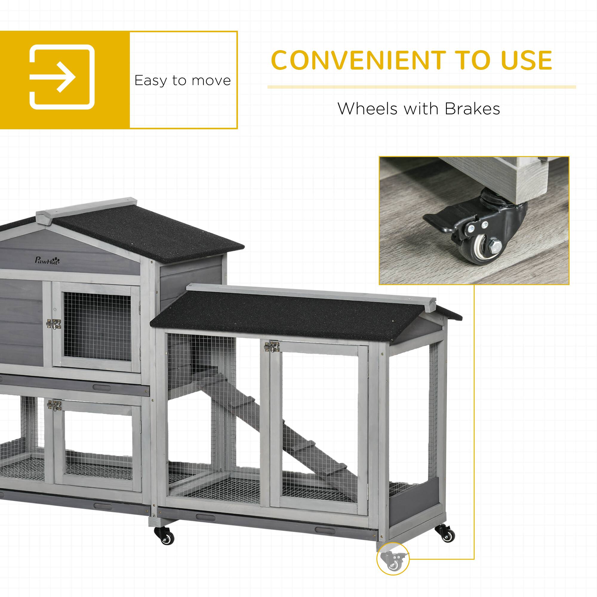 CONVENIENT TO USE  
Easy to move  
Wheels with Brakes