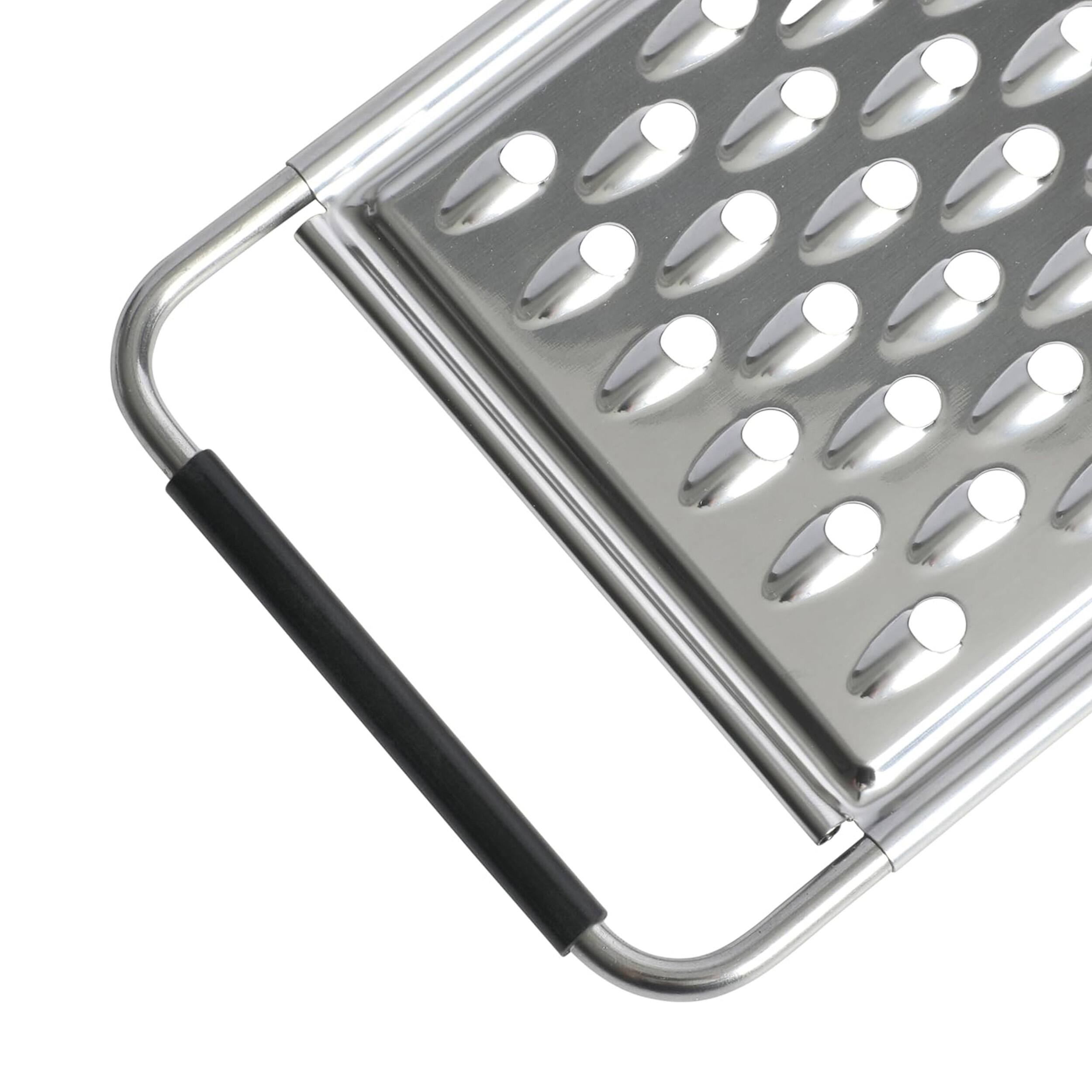 Back. Gibson - Oster Helmsdale Flat Cheese Grater With Anti-Slip Handle - Silver.