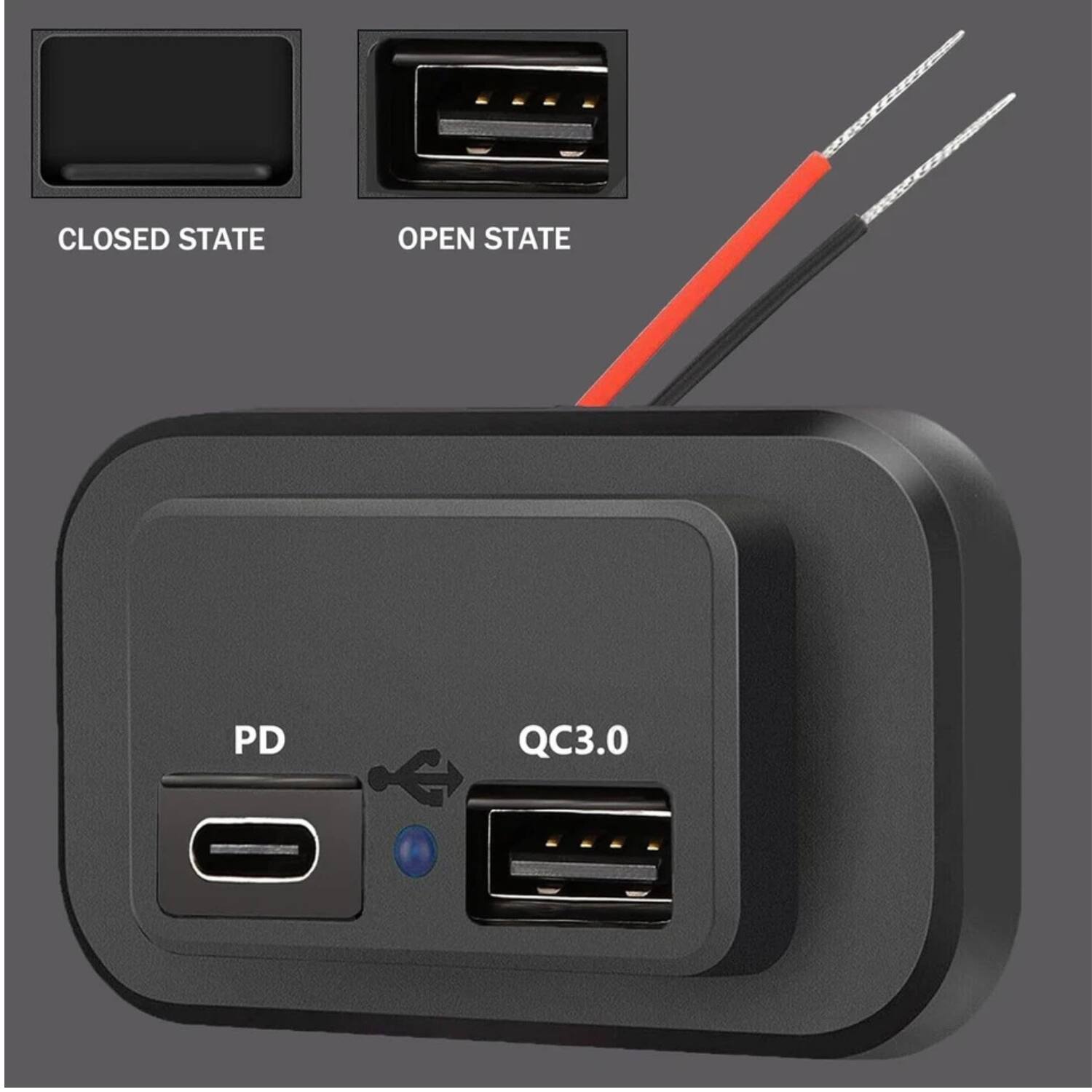 - CLOSED STATE
- OPEN STATE
- PD
- QC3.0