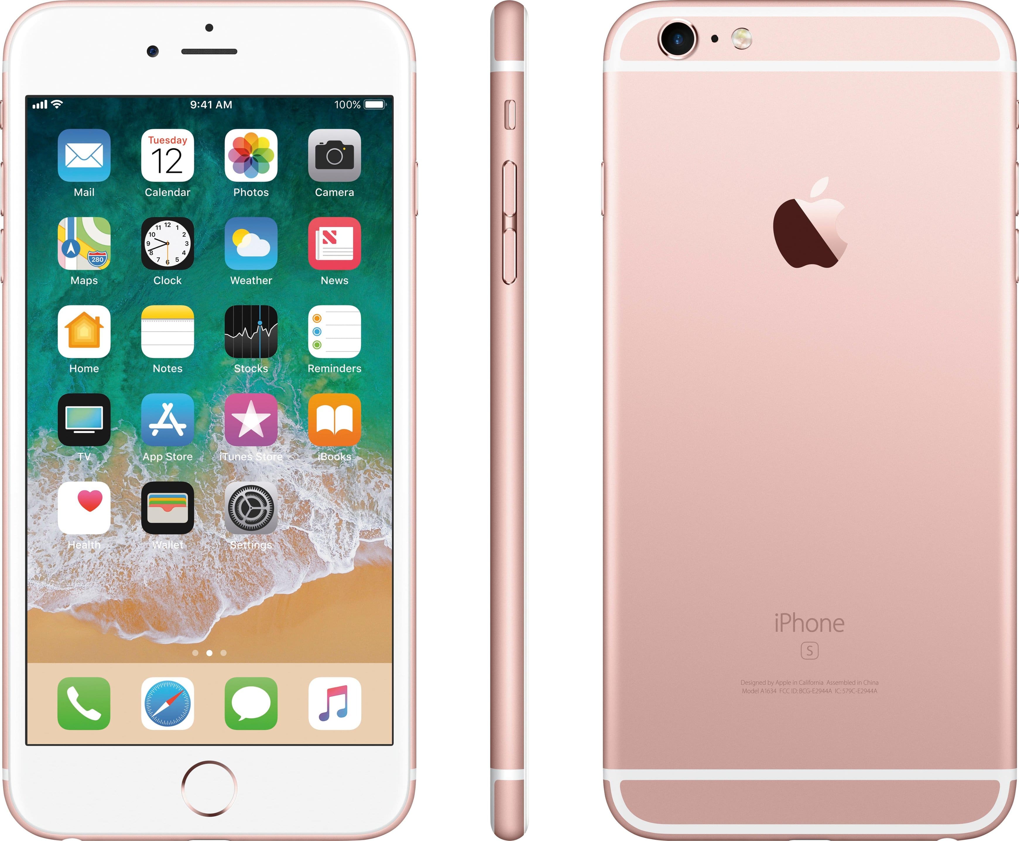 Best Buy Virgin Mobile Apple Iphone 6s Plus 4g With 16gb Memory Prepaid Cell Phone Pre Owned Rose Gold Recvm6sp16rs