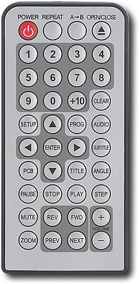 Remote Standard. Prosonic - Portable Multiformat DVD Player.
